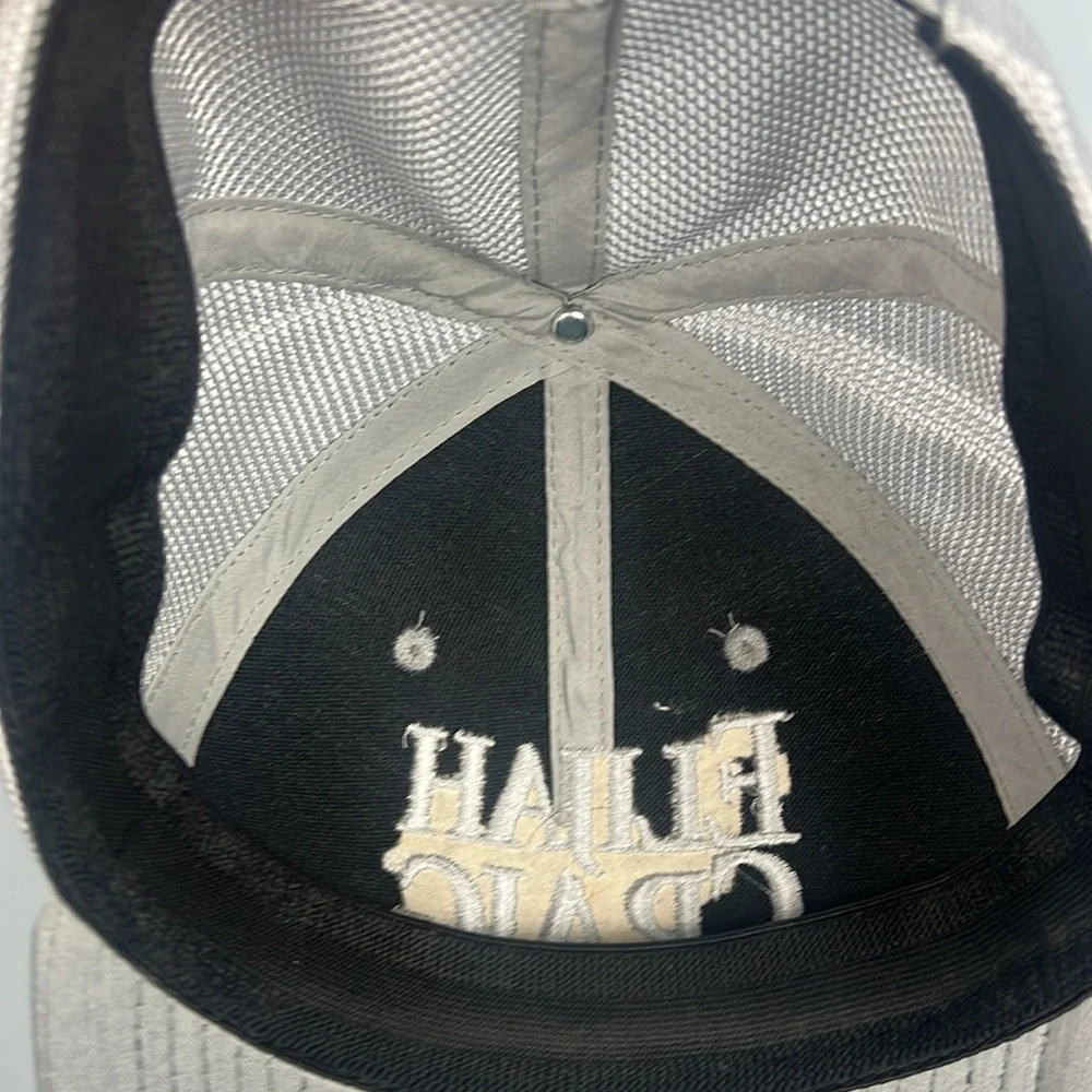 Elijah Craig Bourbon whiskey grey embroidered snap back hat